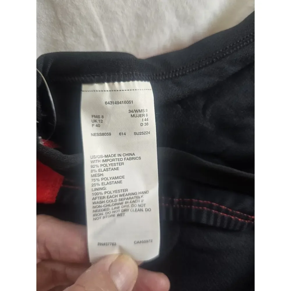 Nike Guard One Piece Swimsuit Women's Racerback Performance NESS8059 new$78 sz 8